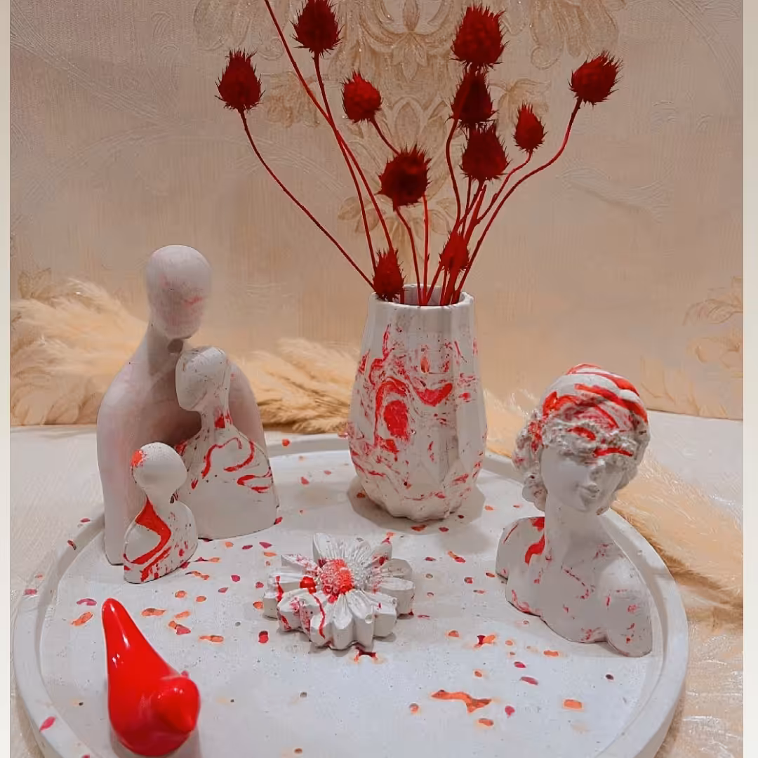 ست دکوری سینی گرد بزرگ