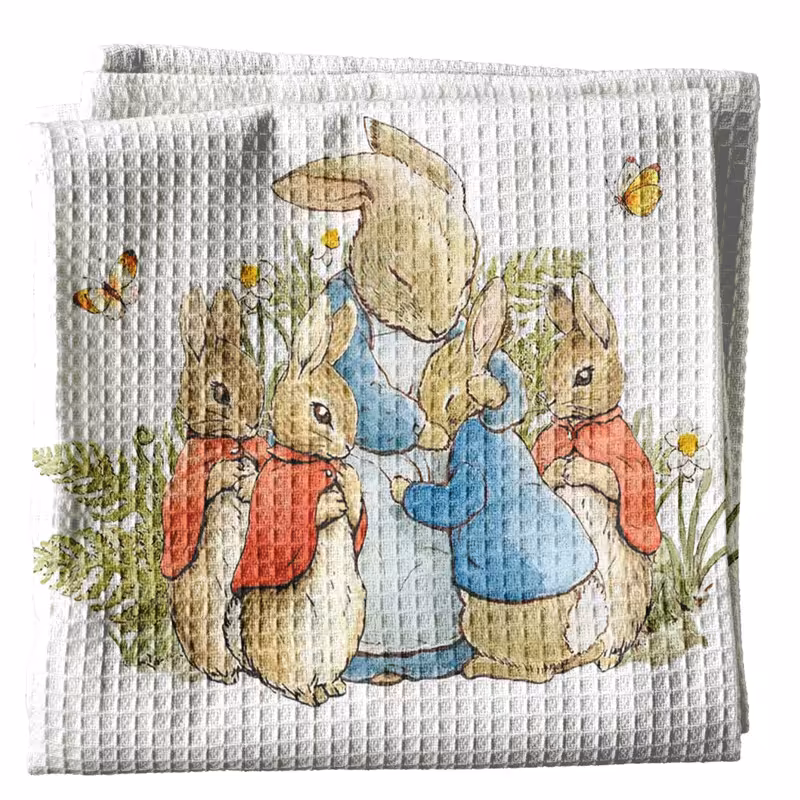 دستمال آشپزخانه مدل مامان خرگوش