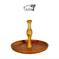 استند شیرینی چوبی متوسط یونیتک مدل 1147 (استند سرو دسر چوبی متوسط) یونیتک