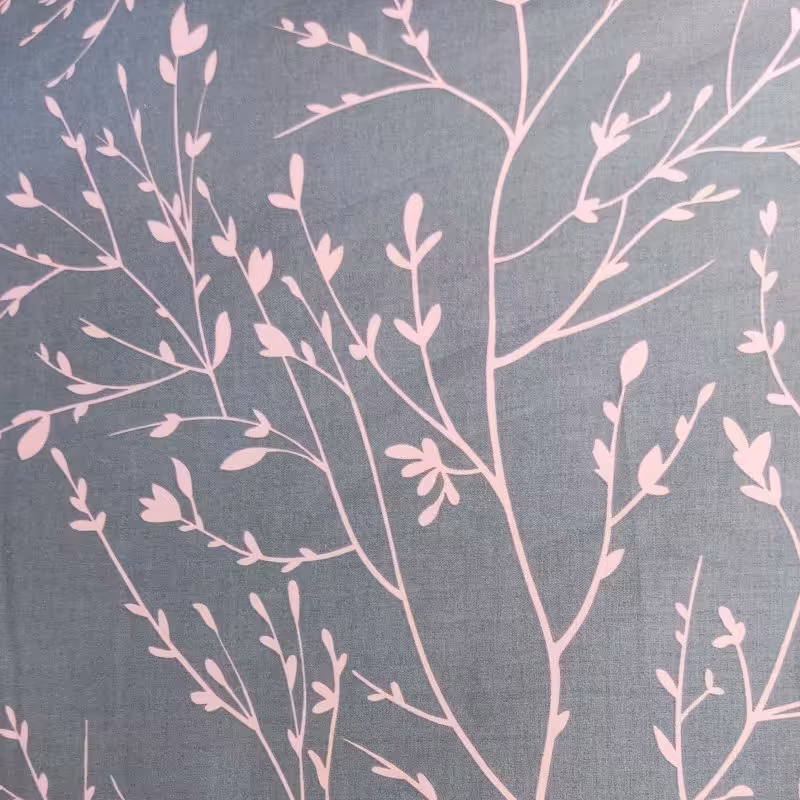 پارچه ملحفه نخ پلی استر طرح شاخه 2 با عرض 240 سانتی متر