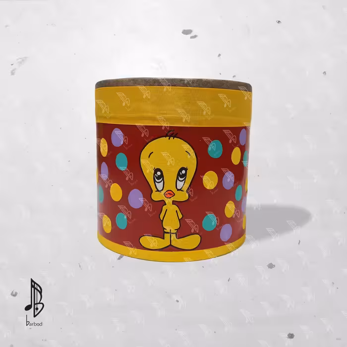 طبلک پلیمری باربد زمینه قرمز (توئیتی)