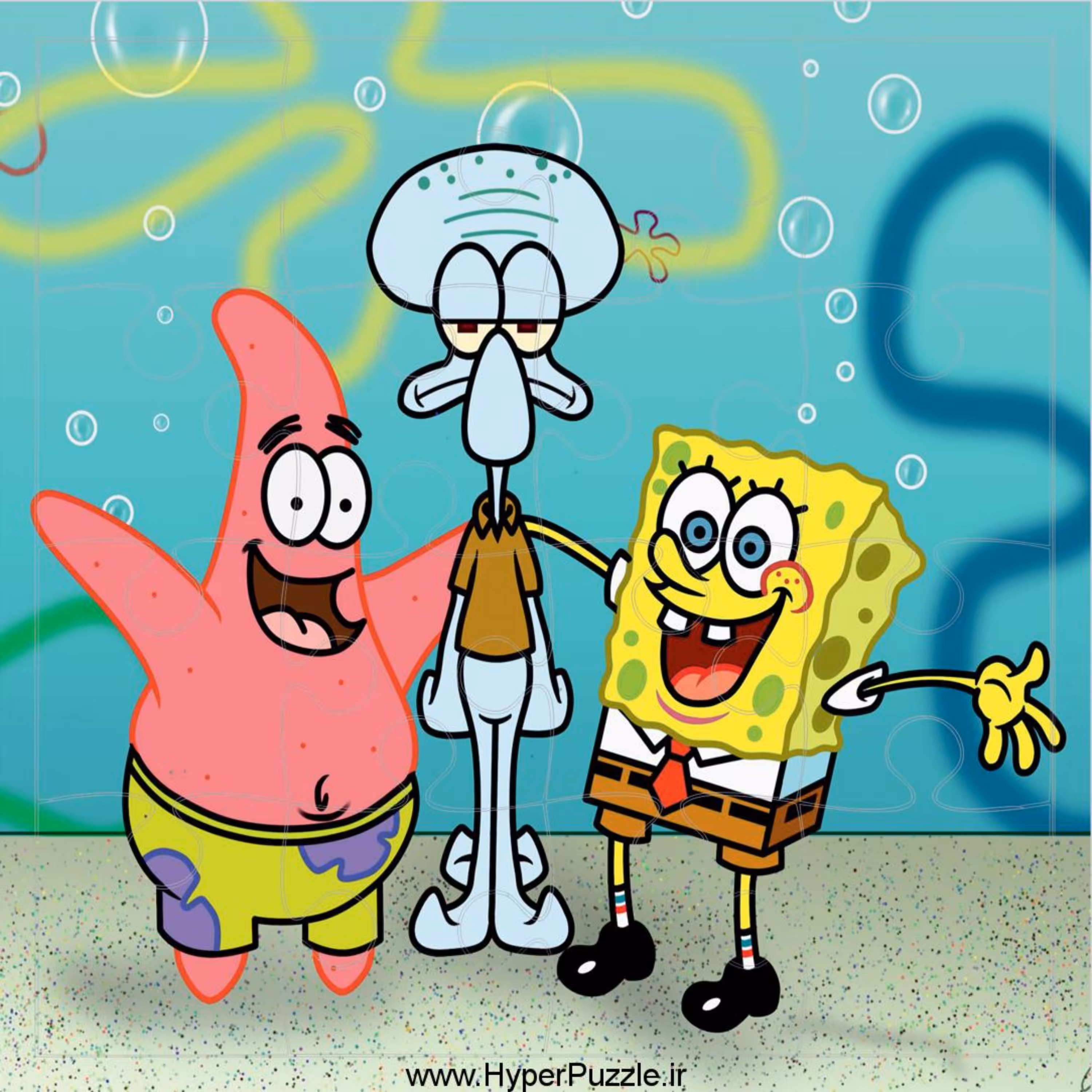 پازل باب اسفنجی 16 تکه  