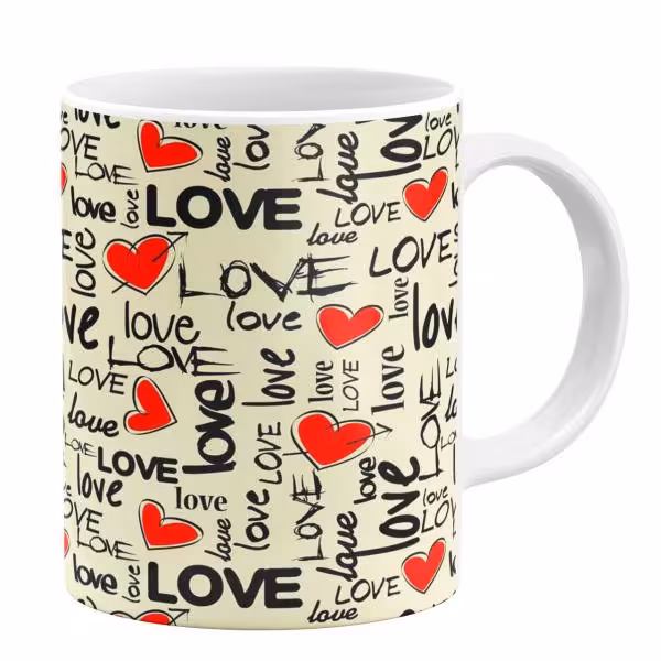 ماگ سرامیکی طرح Love کد715