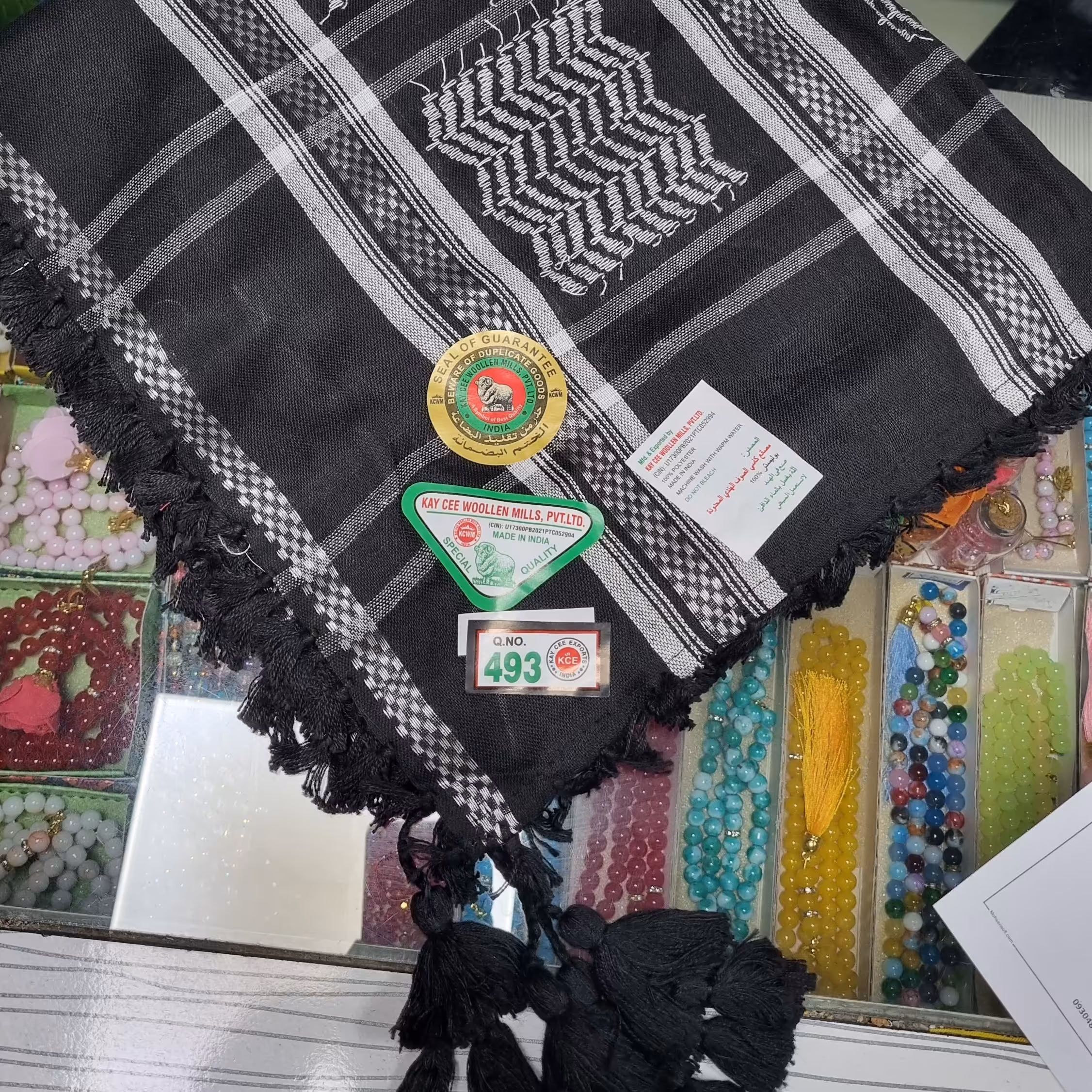 چفیه عربی مشکی (1عددی)