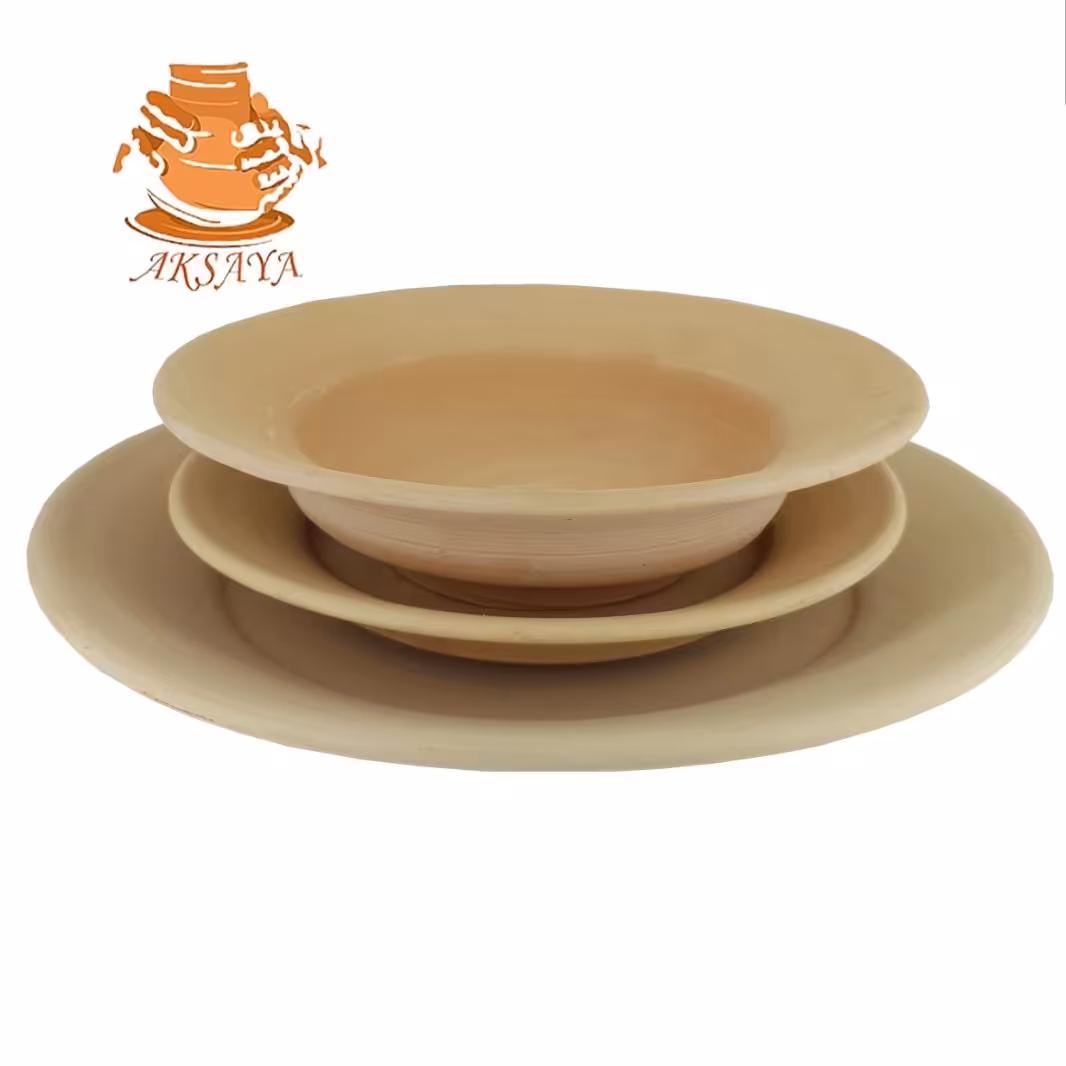 ست پذیرایی سفالی خام