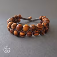 دستبند دستساز چوبی اسپرت  وزن 8g کد 08