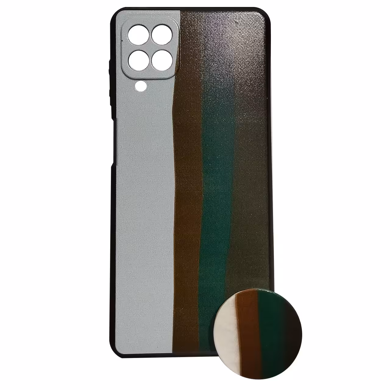 کاور کد 01721 مناسب برای گوشی موبایل سامسونگ  A12 به همراه پایه نگهدارنده