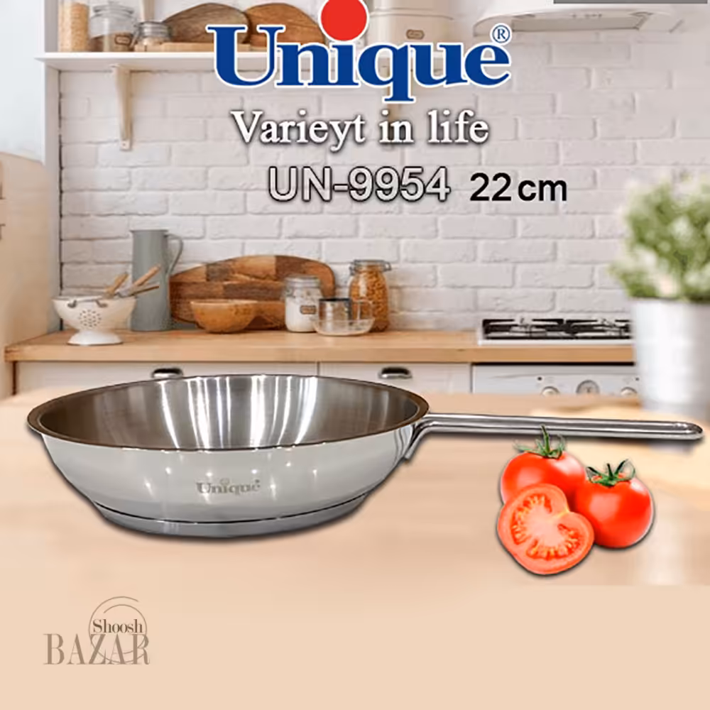 تابه استیل تک دسته سایز 22 یونیک کد 9954
