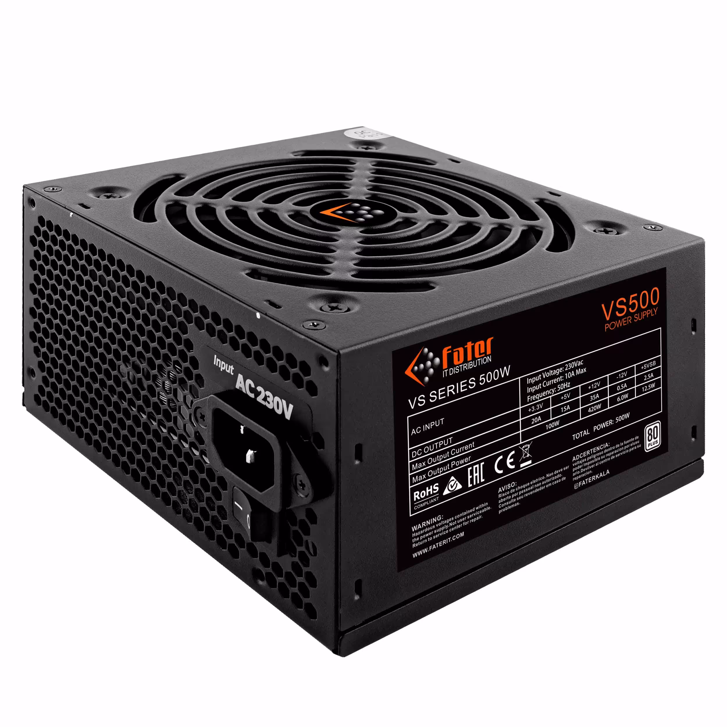 پاور کامپیوتر غیر ماژولار فاطر مدل VS500