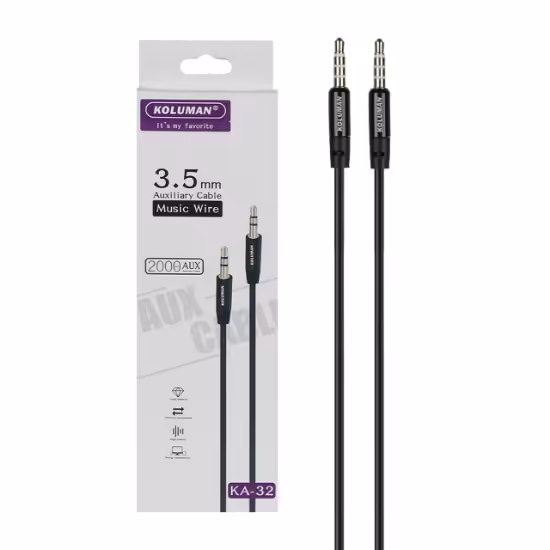 کابل AUX کلومن مدل KA-32 طول 2 متر