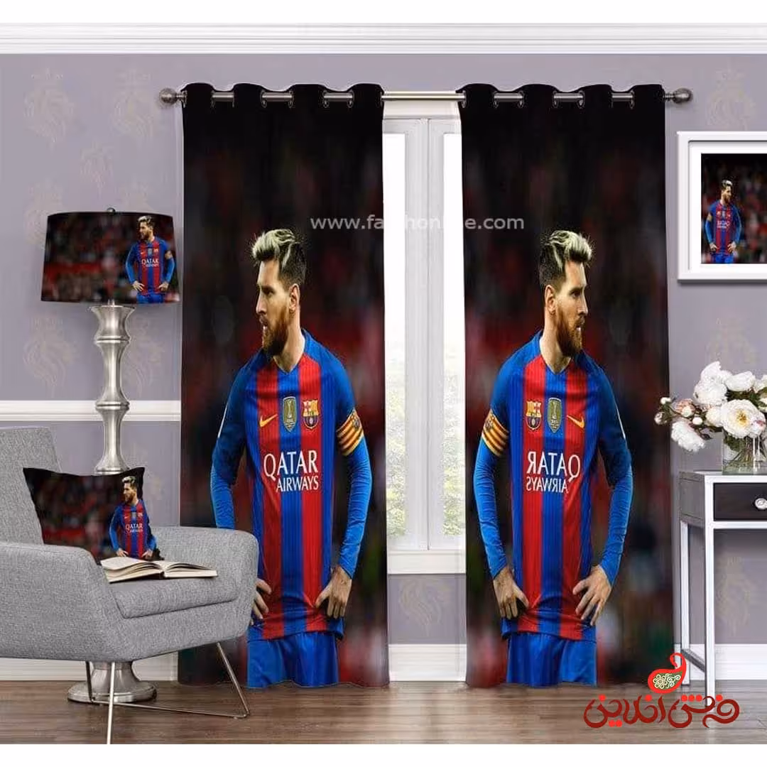 پرده طرح مسی کد 3656