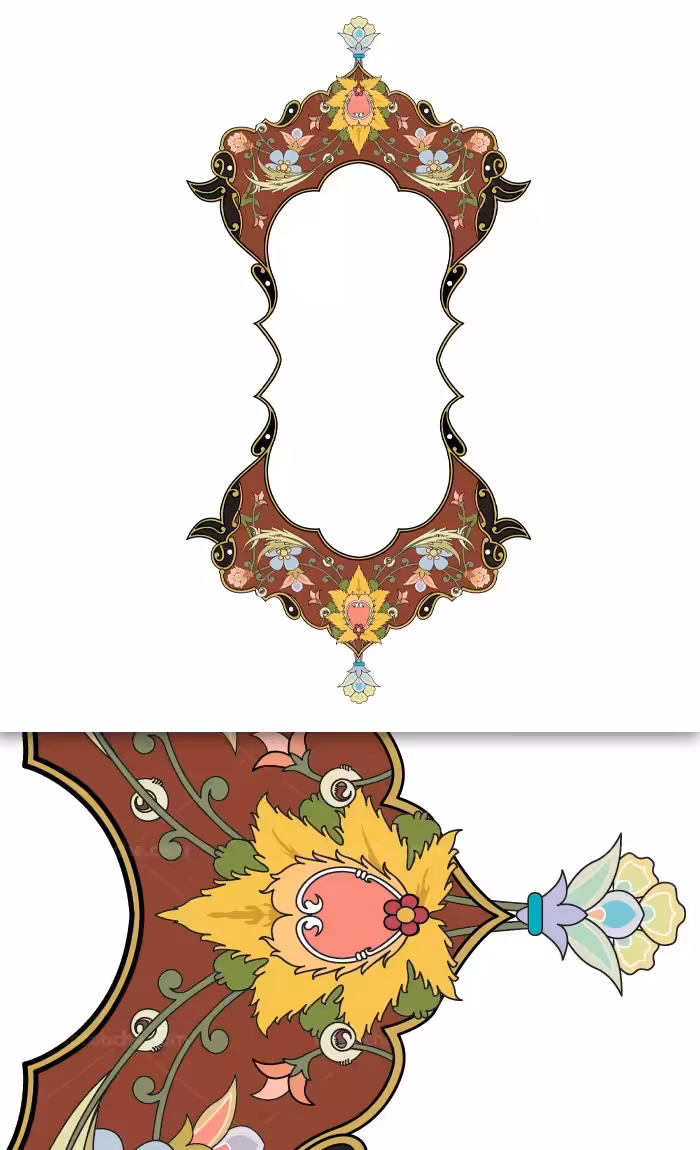 وکتور طرح المان و نماد اسلامی شماره 65 - گرافیک با طعم تربچه