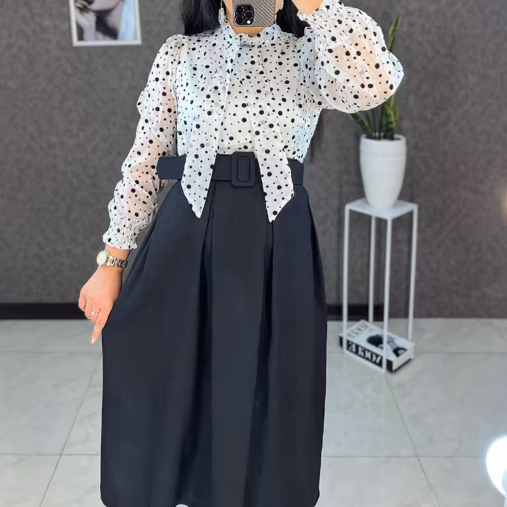 شومیز توپی حریر