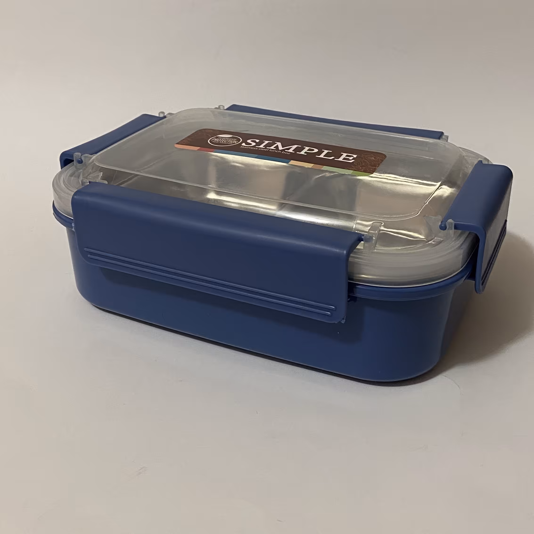 لانچ باکس مدل دو طبقه کد 2079 رنگ آبی