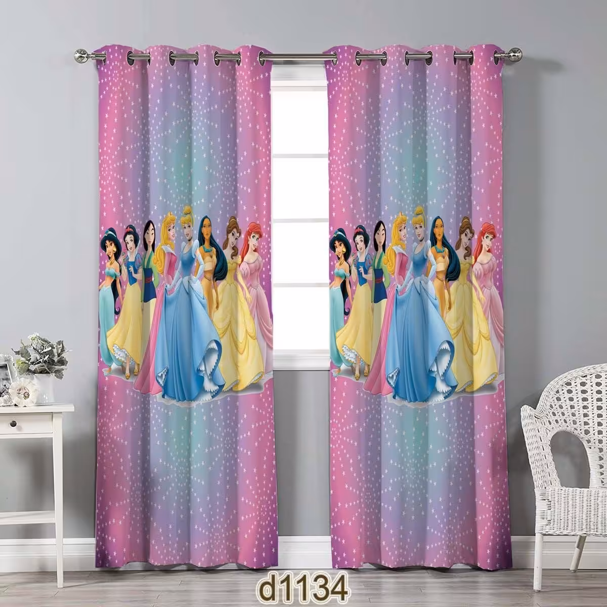 پرده پنلی طرح پرنسس 2