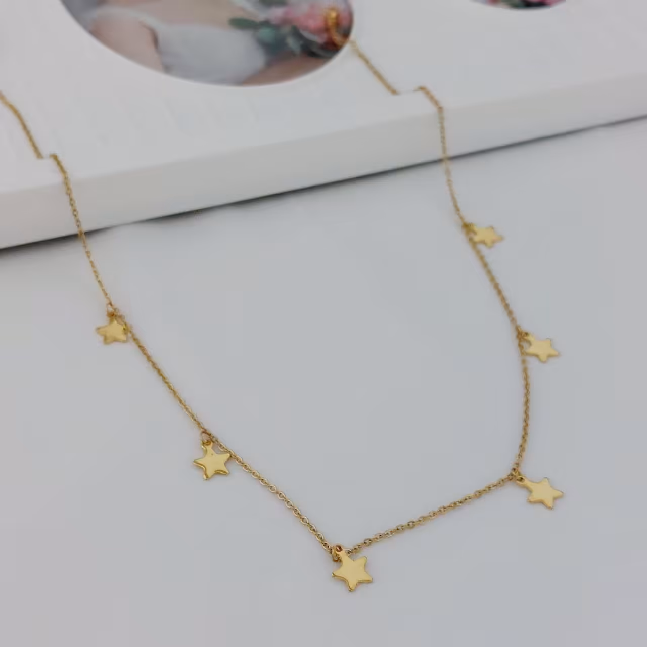 گردنبند کد10850طرح طلا.استاینلس استیل.با آبکاری طلا.ضد حساسیت.رنگ ثابت