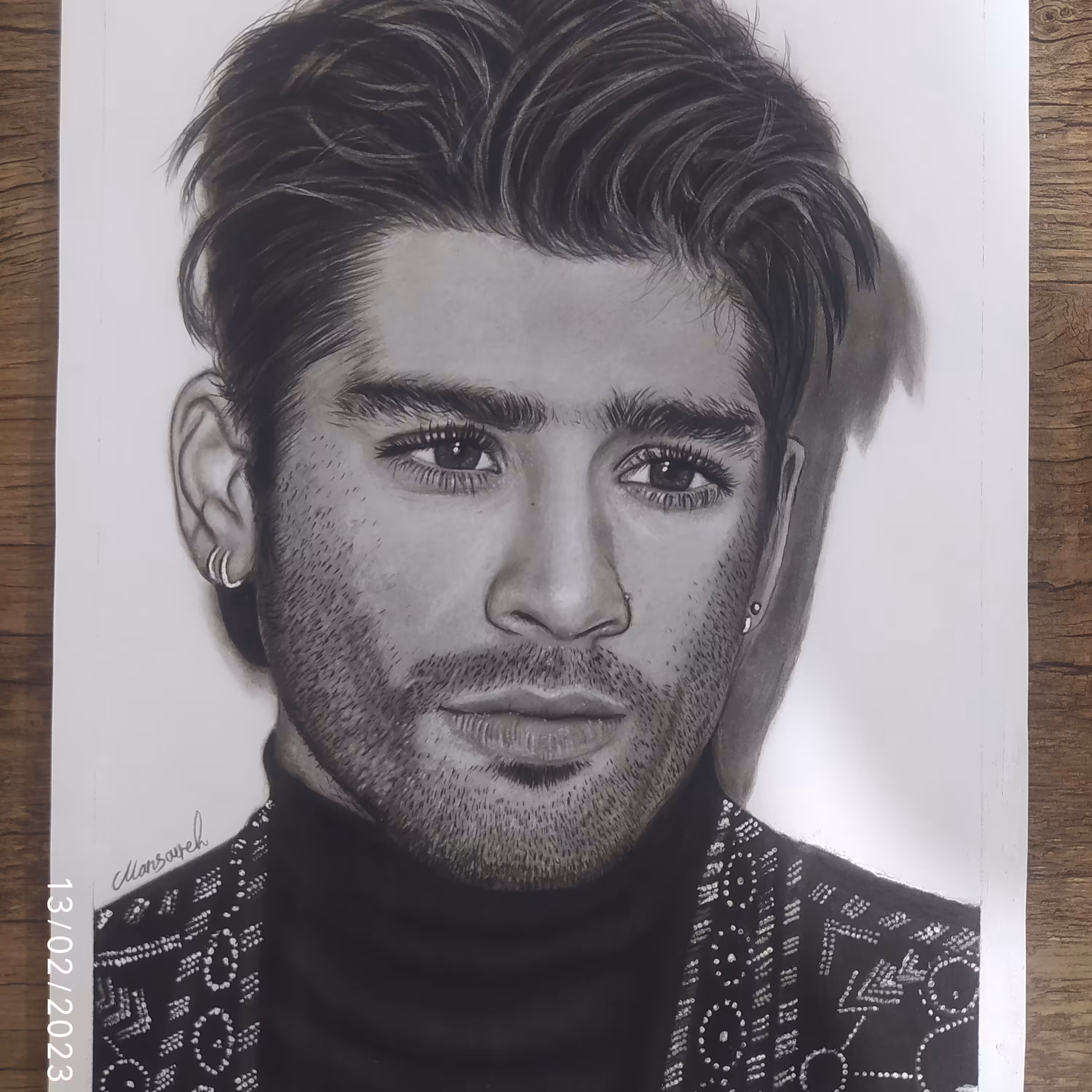 سفارش نقاشی چهره سایز a3