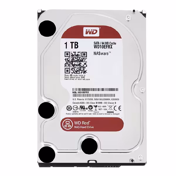 هارد دیسک اینترنال وسترن دیجیتال Red WD10EFRX ظرفیت 1TB - پردیس پازار