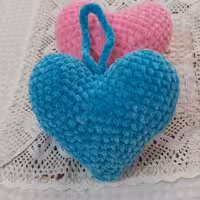 بافت قلب با نخ مخمل ترک
