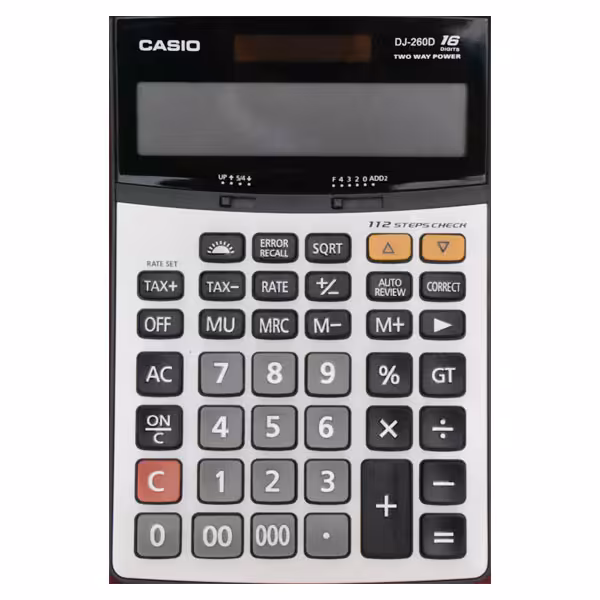 ماشین حساب کاسیو مدل DJ-260D