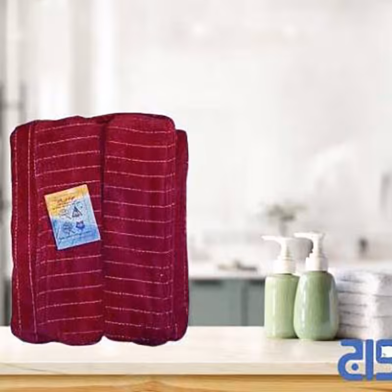 حوله پالتویی سایز145 تنپاک رنگ زرشکی (30روزگارانتی )