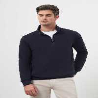سویشرت آبی مردانه یقه ای اورجینال Morven