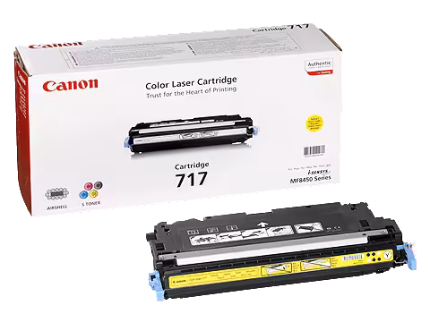 کارتریج تونر لیزری زرد کانن مدل 717