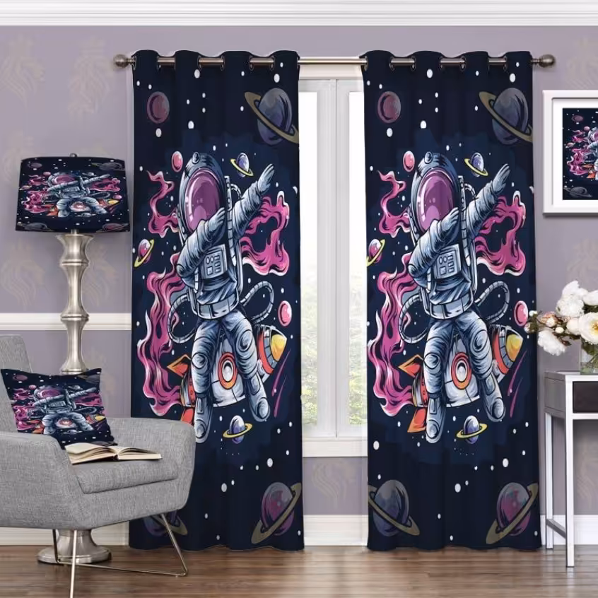 پرده چاپی  پانچ  اتاق کودک کد 999