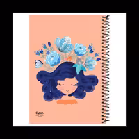 دفتر آ4 خط دار 100 برگ سیمی الیپون جلد سخت