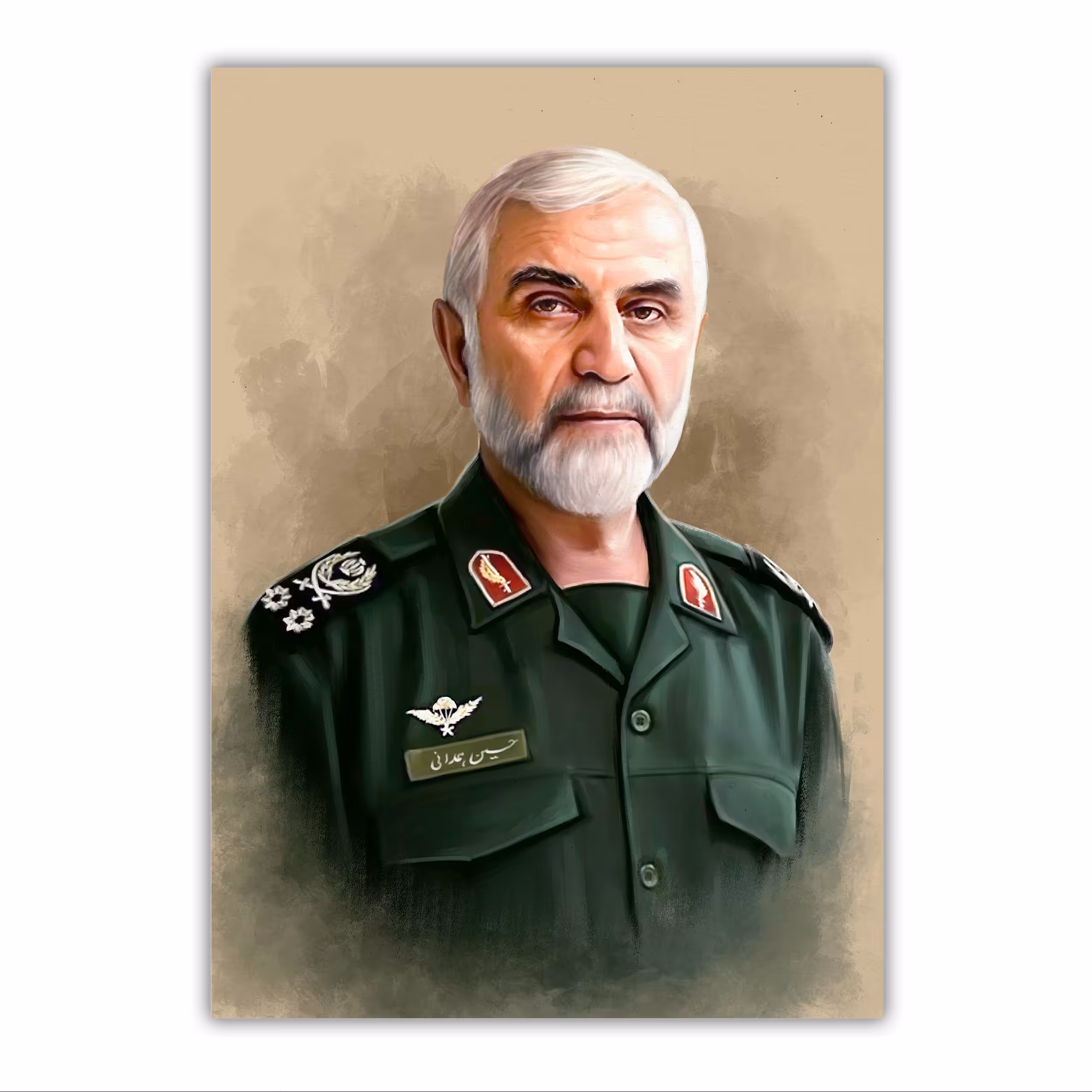 تابلو شاسی مدل شهید حسین همدانی سایز 28 در 40 کد 60