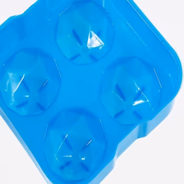 قالب یخ طرح الماس در 3 رنگ سفید و آبی و صورتی