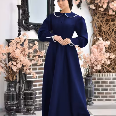 ماکسی مجلسی پوشیده سوپر مازاراتی - کد 250