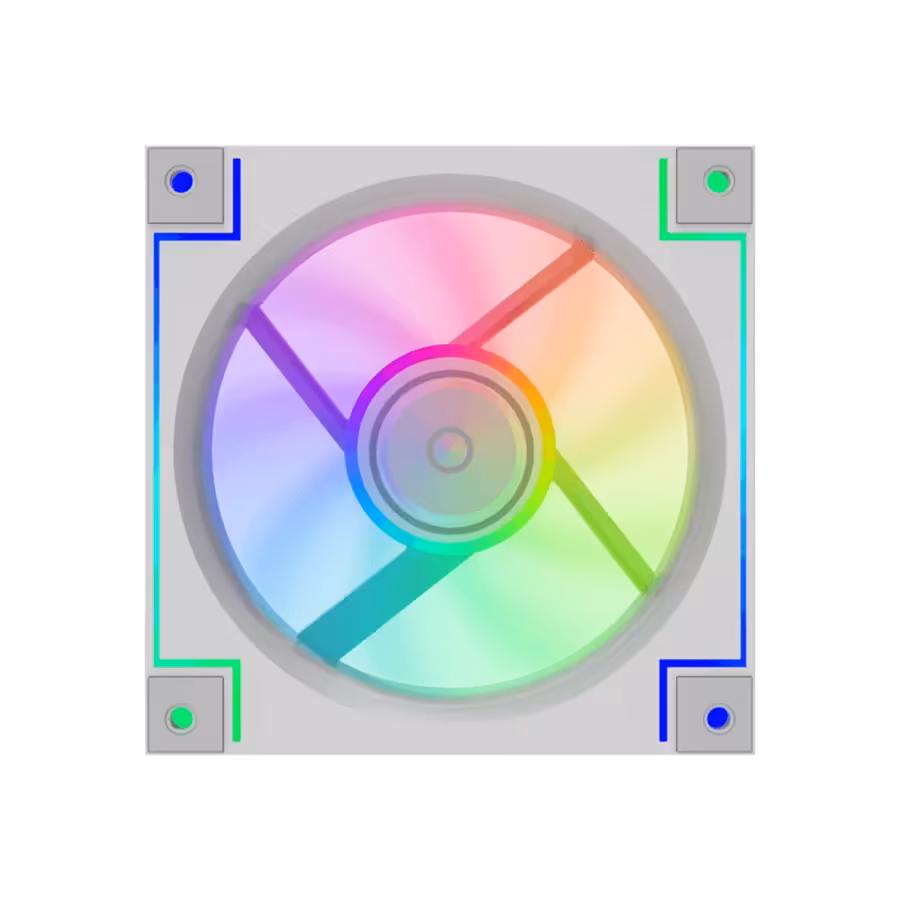 فن کیس گیمینگ گیم مکس GAMEMAX RD300 120mm 3 in 1 White | فروشگاه تکاف