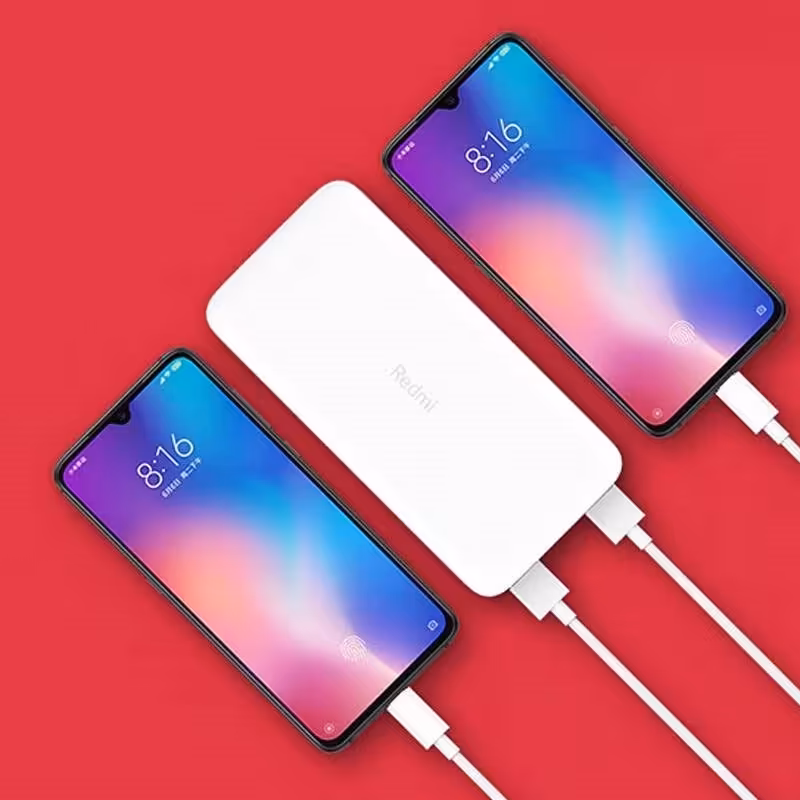 پاور بانک شیائومی ظرفیت 20000 میلی آمپر ساعت با دو دیوایس خروجی فست شارژ  