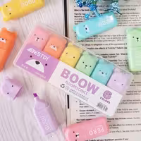 هایلایتر فانتزی 6 رنگ طرح تدی