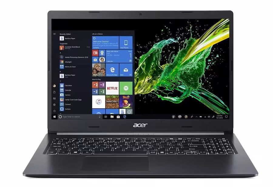 لپ تاپ ایسر اسپایر مدل A515 با پردازنده Ryzen 5 3500 و صفحه نمایش فول اچ دی