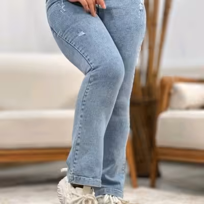 شلوار بوتکات دمپا جین ضخیم