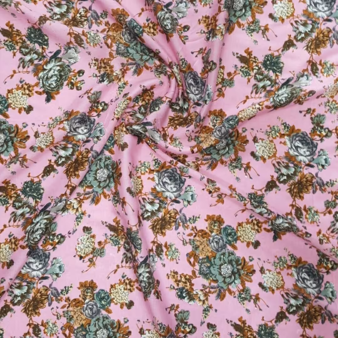 نخی گل ریز صورتی