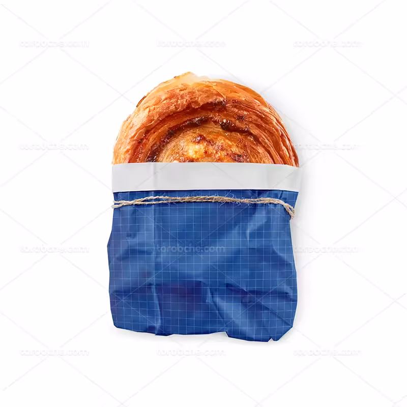 موکاپ بسته بندی کاغذی نان فانتزی | گرافیک با طعم تربچه