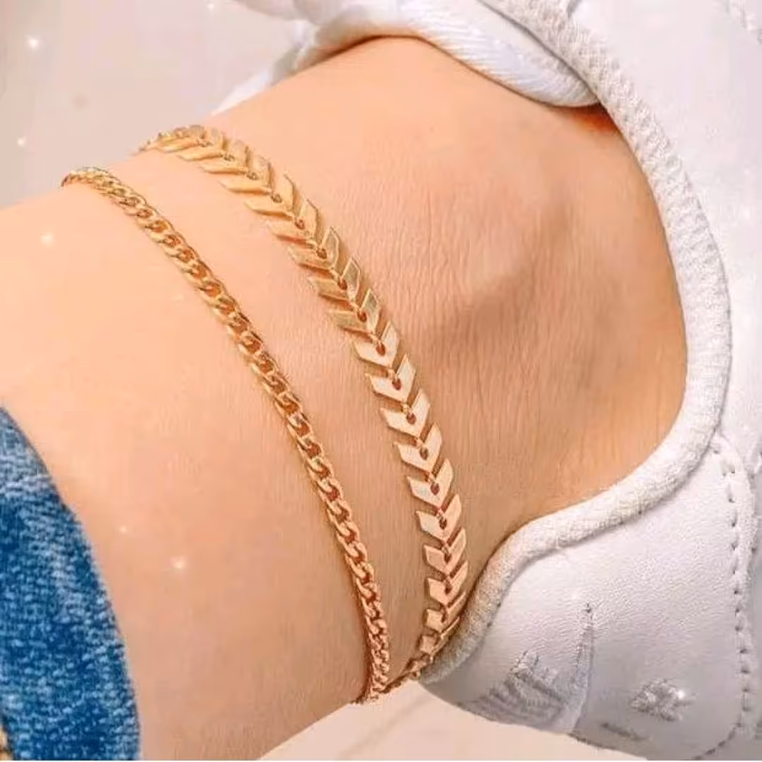 پابند تیغ ماهی و زنجیر استیل