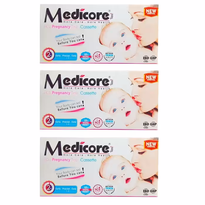 بی بی چک ( تست بارداری ) کاستی مدیکور مجموعه 3 عددی