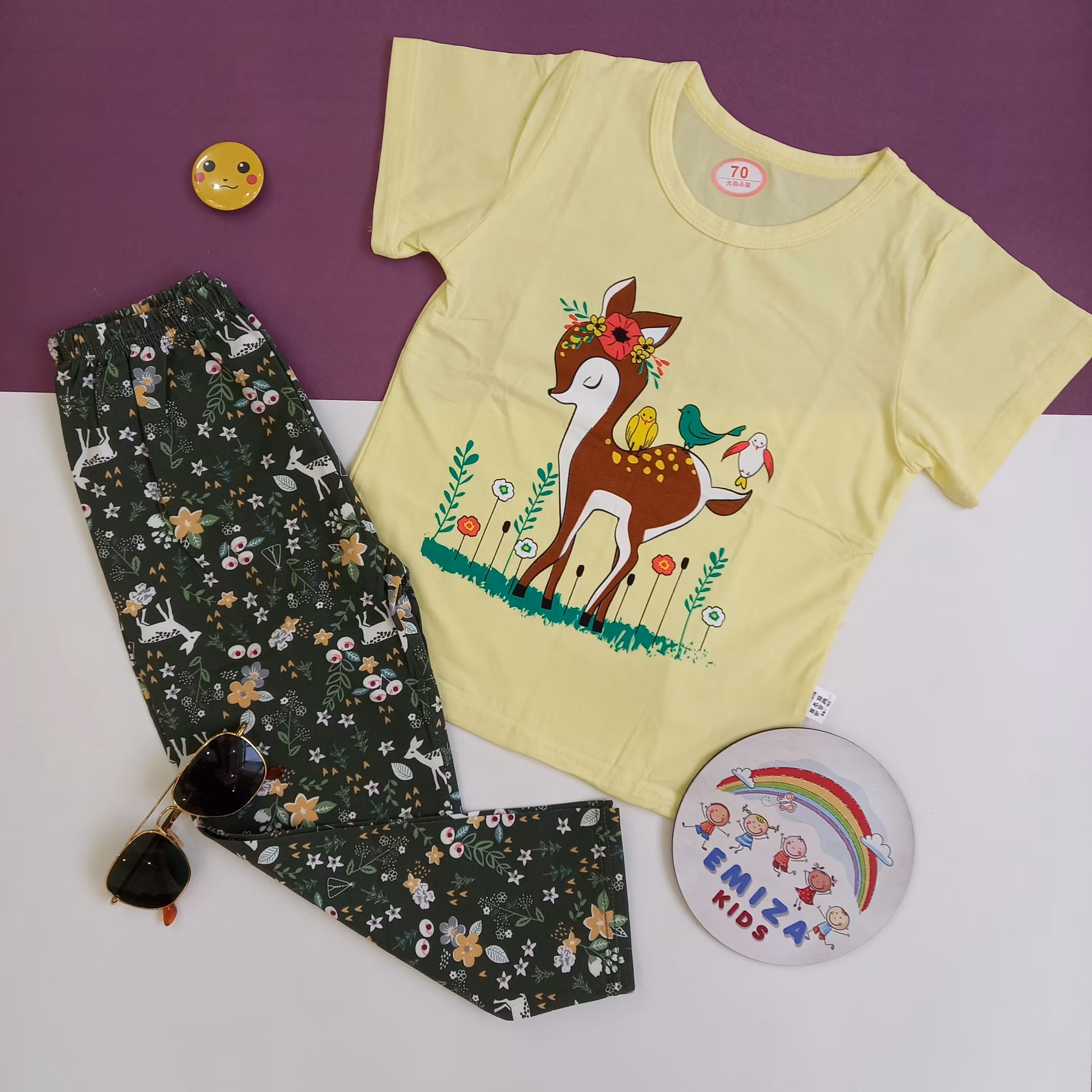 بلوز شلوار بچگانه دخترانه جنس نخ پنبه، 3 تا 6 سال