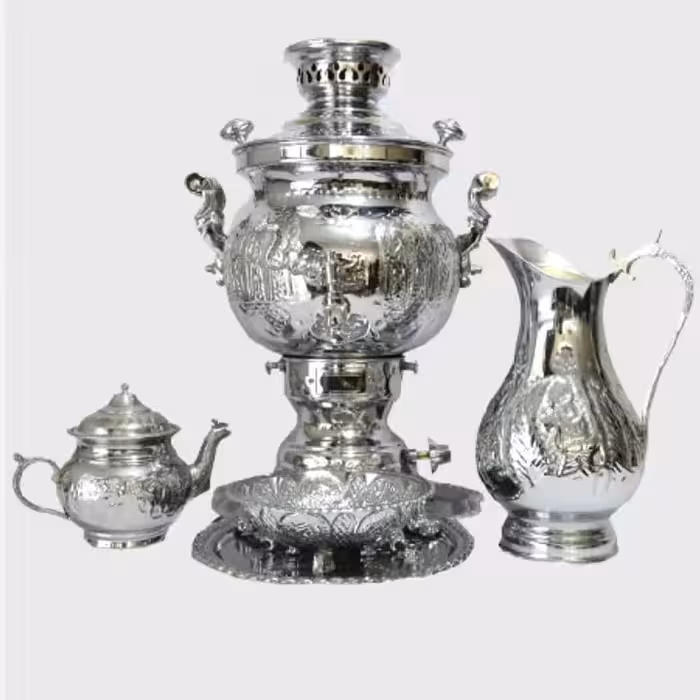 سرویس سماور گازی افسون جدید مهسا هخامنشی گنجایش 6لیتر 