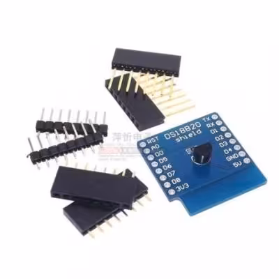 مجموعه 2 عددی شیلد سنسور دمای DS18B20 برد Wemos Mini D1