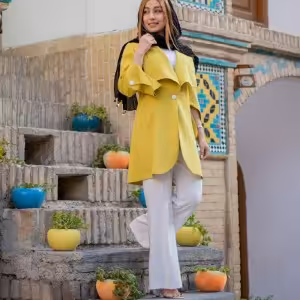 مانتو زنانه کرپ مدل گوهر