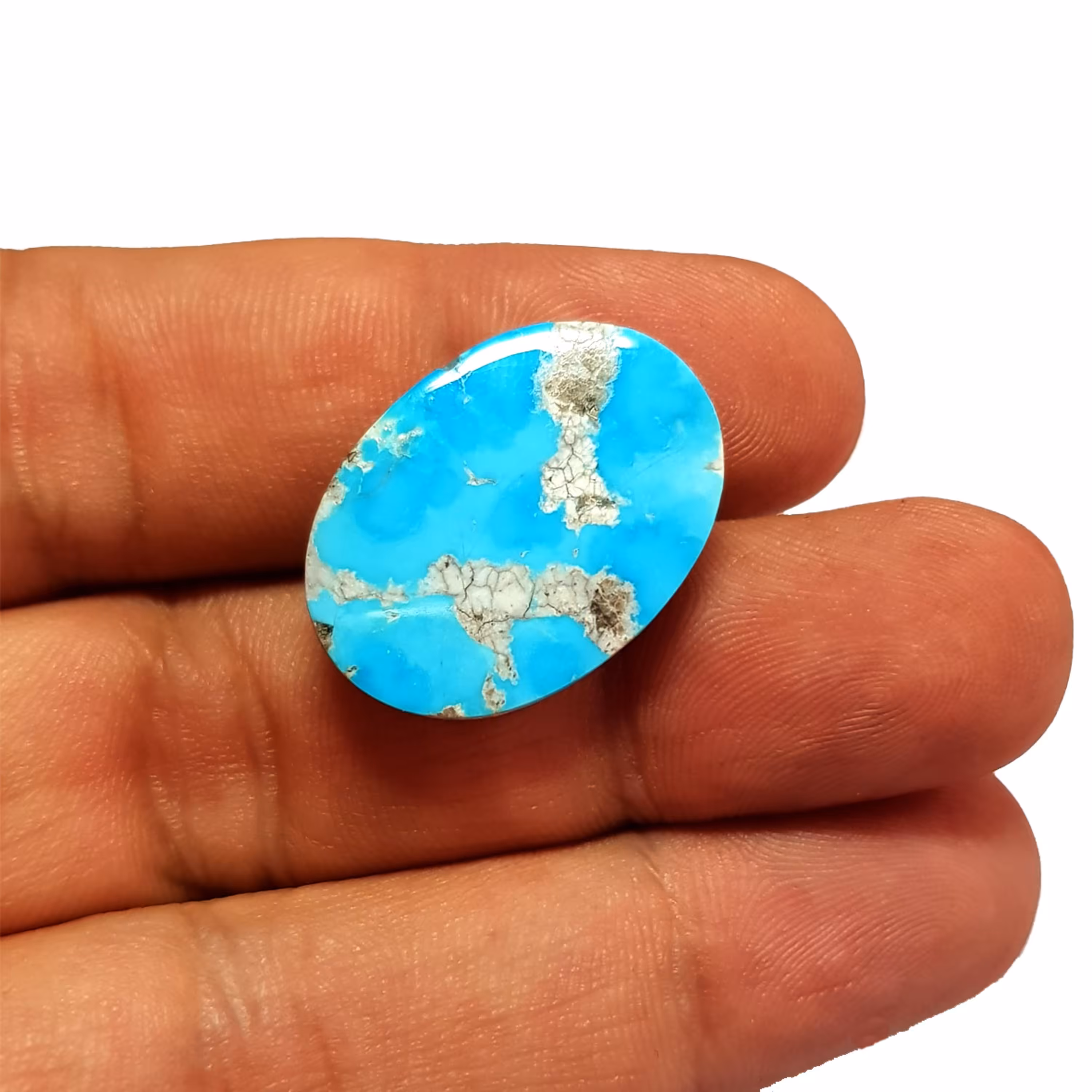 فیروزه شجر نیشابور   آبی آسمانی خوش طبع بیضی دامله 863