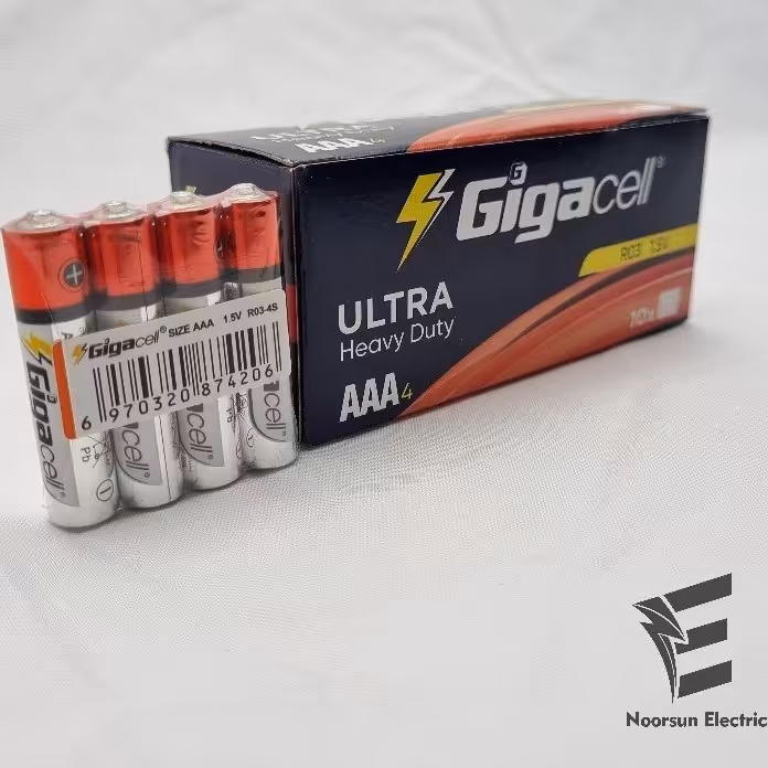 باتری قلمی Gigacell مدل Ultra Heavy Duty شرینک 4 عددی