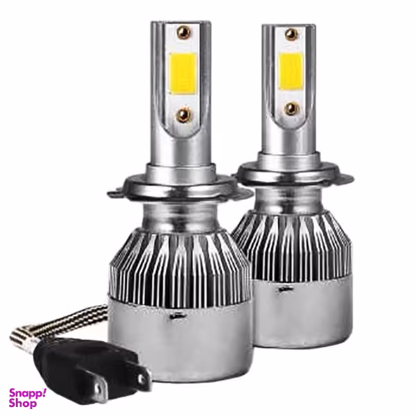 لامپ هدلایت خودرو مدل C6 H7 مناسب برای پژو 206 بسته دو عددی