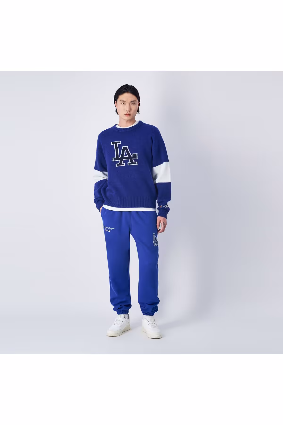 شلوار گرمکن آبی مردانه کت و پوست کاف SIX Champion