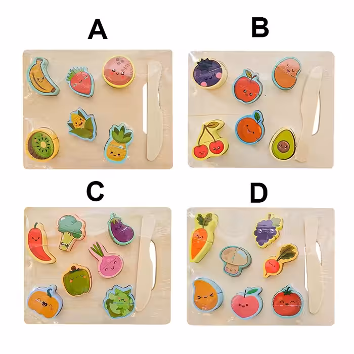 پازل چوبی مگنتی میوه ها کد 3976284